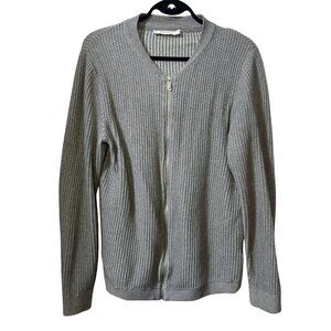 Jack & Jones Gray Rib-Knit Cardigan – Size M – New Without Tags